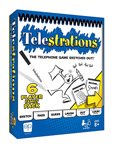 テレストレーション (Telestrations) 6 Player - Family Pack ボードゲーム 輸入版 日本語説明書なし