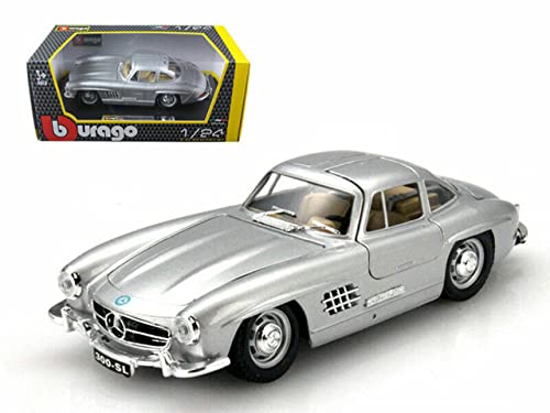 ブラーゴ ミニカー 1/24 メルセデス ベンツ BENZ 300 SL 1954 ダイキャスト モデルカー シルバー