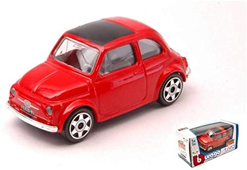 ブラーゴ フィアット チンクエチェント ミニカー 1/43 FIAT 500F 1965 レッド 並行輸入品