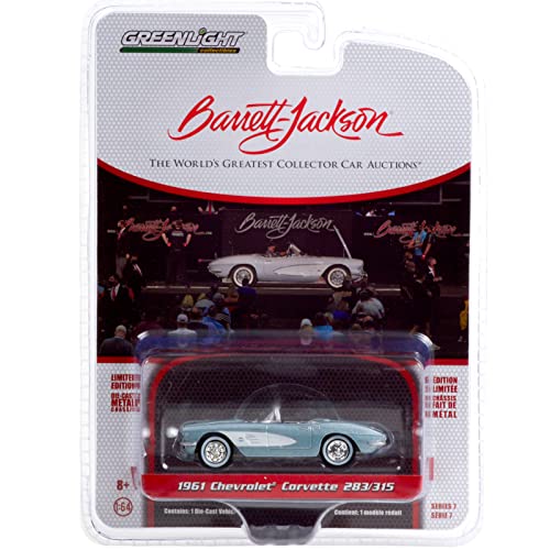 GREENLIGHT 1/64 BARRETT-JACKSON SERIES 7 1961 CHEVROLET CORVETTE 283/315 1/64バレット-ジャクソン シリーズ 7 1961 シボレー コルベット283/315