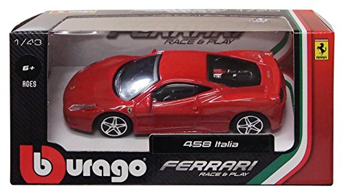 ブラーゴ 1/43 フェラーリ 458 イタリア レッド 完成品