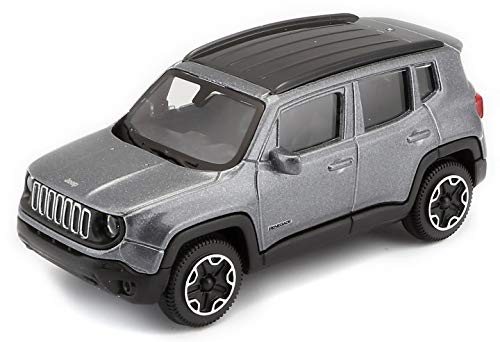 ブラーゴ ジープ レネゲード ミニカー 1/43 JEEP RENEGADE 2017 GREY 並行輸入品