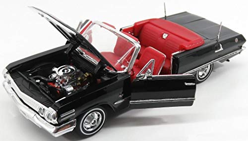 ウィリー シボレー インパラ ミニカー 1/24 IMPALA CABRIOLET 1963 ブラック 並行輸入品