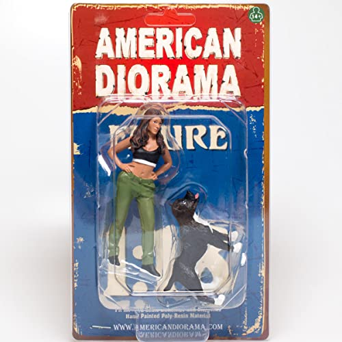 アメリカン ジオラマ 1/18 フィギュア ローライダー 女性 + 犬 American Diorama 1/18 Lowriderz Figure IV 並行輸入品