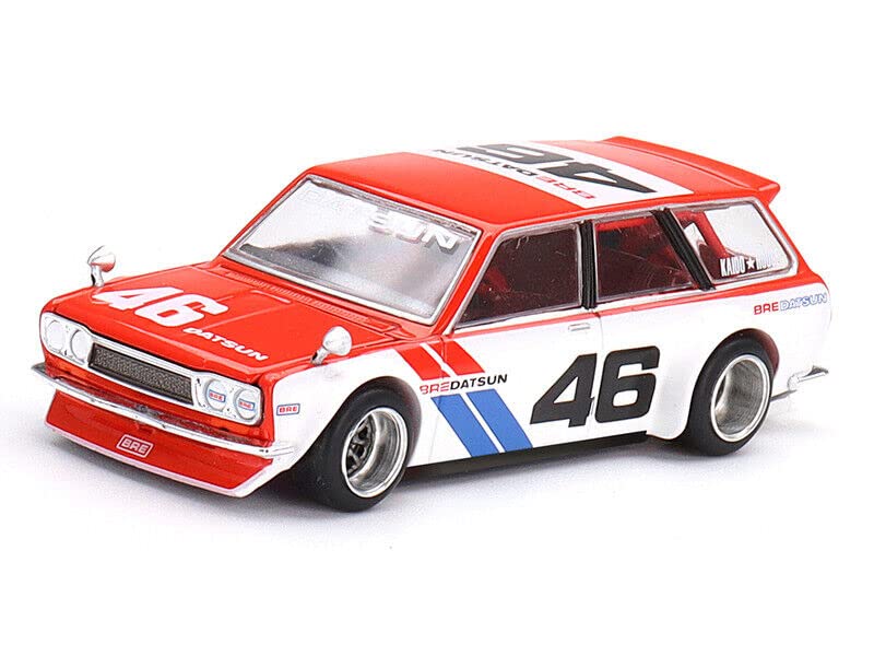 TrueScale Miniatures MINI GT 1/64 ダットサン 510 ワゴン 街道はうす BRE V1 レッド Datsun KHMG026 並行輸入品