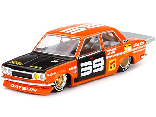 Datsun 510 Pro Street SK510 Orange and Black Designed by Jun Imai Kaido House Special 1/64