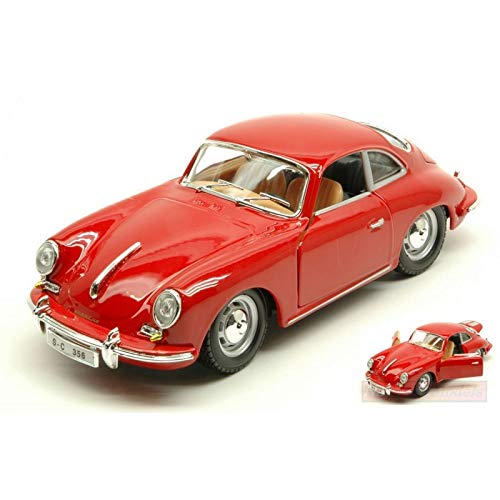 ブラーゴ ポルシェ ミニカー 1/24 356B COUPE 1961 レッド 並行輸入品