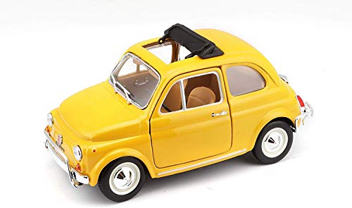 ブラーゴ フィアット 500 L 1968 ミニカー 1/24 FIAT 500L チンクエチェント 完成品 イエロー 並行輸入品