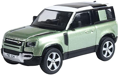 OXFORD ランドローバー ディフェンダー ミニカー 1/76 Land Rover Defender 90 2020 グリーン 並行輸入品