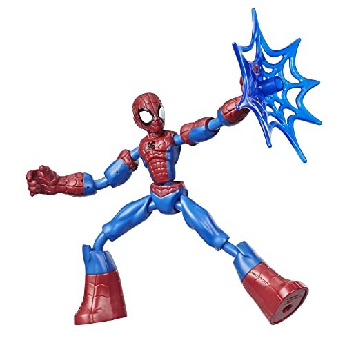 MARVEL マーベル スパイダーマン ベンドアンドフレックスシリーズ 6インチフィギュア スパイダーマン Spider-Man E7686 正規品 ウェブアクセサリ付き