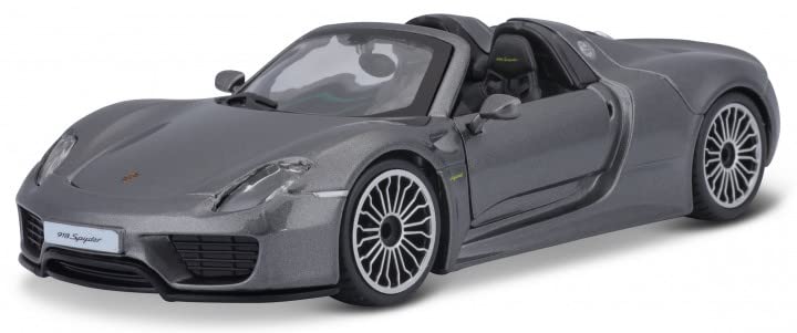 ブラーゴ ミニカー 1/24 ポルシェ 918 スパイダー SPYDER グレー 並行輸入品