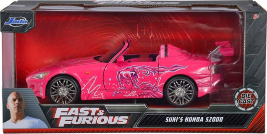 アウトレット品 ジェイダ 1/24 W/B FAST & FURIOUS PINK SUKI'S HONDA S2000 Diecast Model Car By Toys 並行輸入品