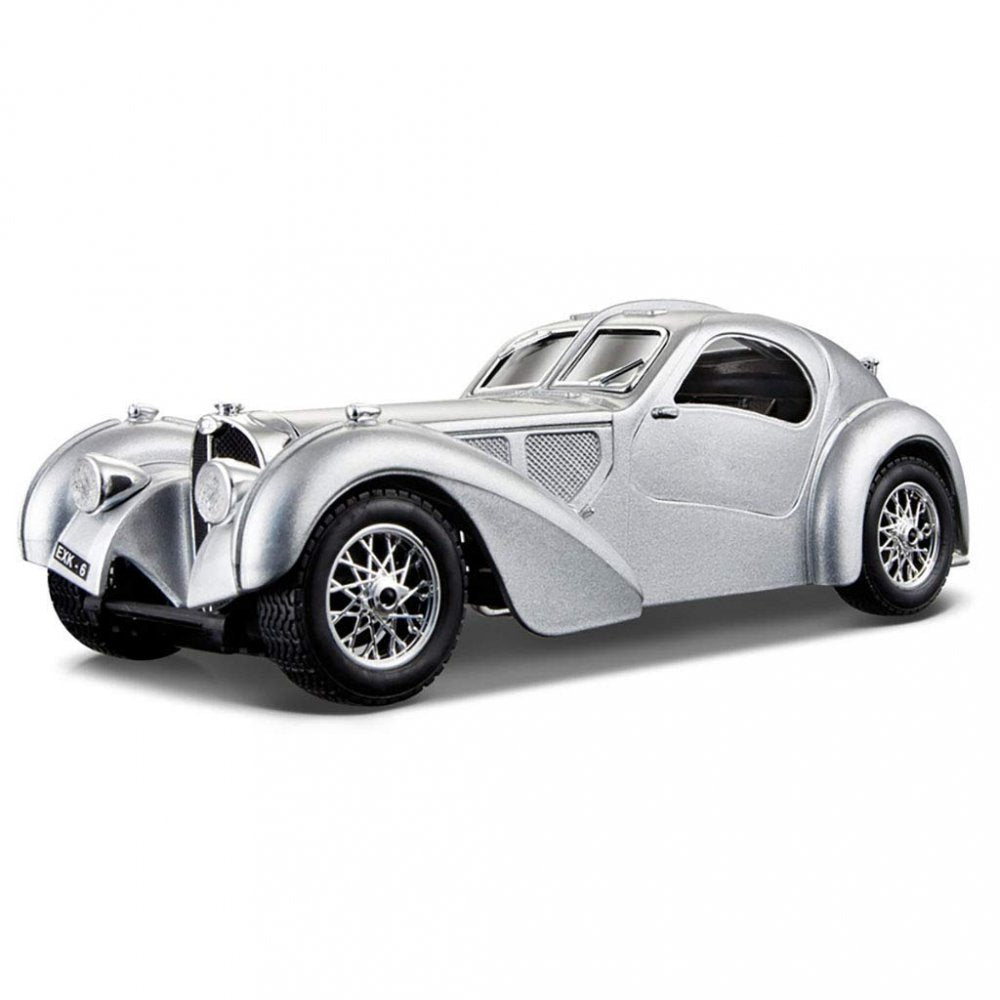 アウトレット品 ブラーゴ ブガッティ ミニカー 1/24 アトランティック BUGATTI ATLANTIC TYPE 57SC 1936 シルバー 並行輸入品