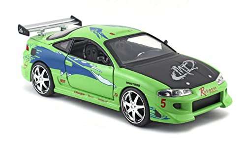 Mitsubishi Brian's Eclipse Green The Fast & Furious Movie 1/24 by Jada 97603 並行輸入品