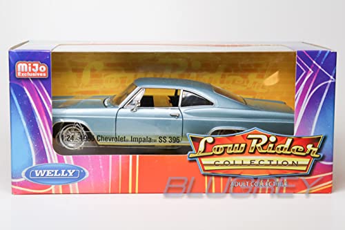 WELLY 1/24 ローライダー シボレー インパラ SS 396 1965 ライトブルー Mijo限定 Low Rider Chevy Impala ミニカー